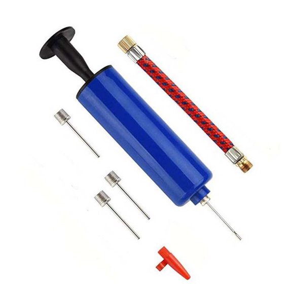 REOFLYUP 2Sets Blue Stylish Football Inflator with Hose Holder for Balls