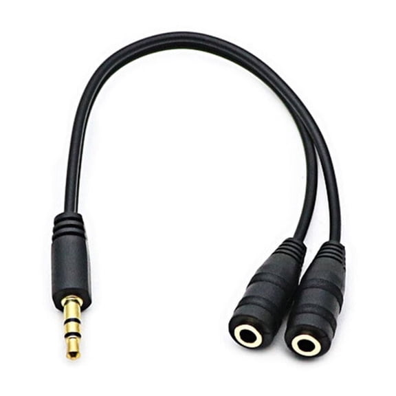 REOFLYUP 3.5mm to Rca Audio Cable Black Nylon Durable Connector for Stereo Audio Signal Conversion