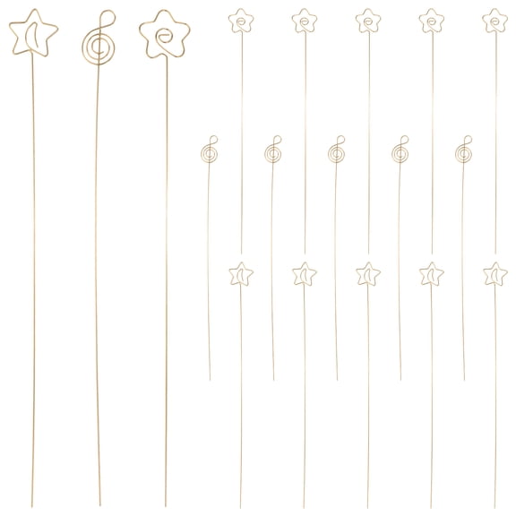 REOFLYUP 30Pcs Plated Gold Floral Memo Clamp Card Holders for Wall Decoration and Table Centerpieces