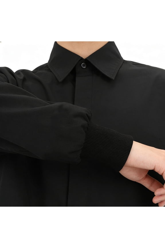 3Pairs Seamless Black Elastic Rib Knit Cuffs for Jacket and Sweatshirt Sleeve Repair