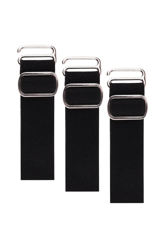 Durable Adjustable Hat Strap Black Metal and Cloth for Easy Use 3Pcs