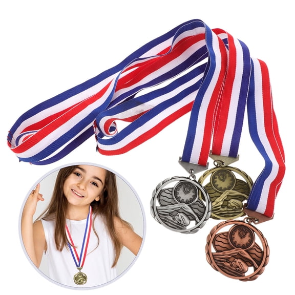 REOFLYUP Set of 3 Zinc Alloy Athletic Medals, Sports Award Medals for Competitions, Event Prizes, and Recognition