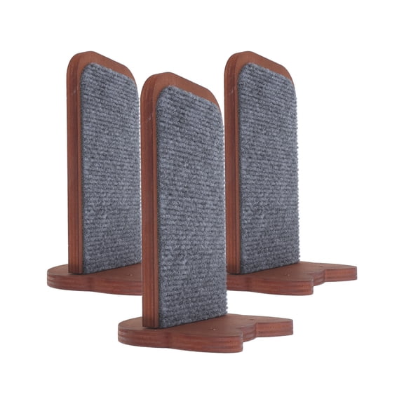 REOFLYUP Khaki Wooden Cat Wall Shelves, Floating Platforms for Exercise and Rest 3Pcs
