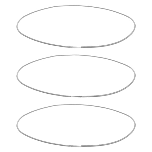 REOFLYUP 3-Pack Strong Elastic Trash Can Bands for Garbage Bag Holder, Reusable Grey Straps for Kitchen Waste