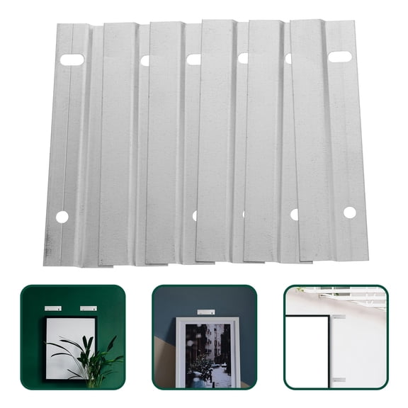 REOFLYUP 3-Piece Plated French Cleat Wall Mount Brackets with for Secure Artwork Display