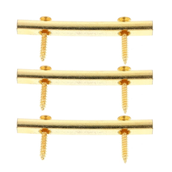 REOFLYUP 3Sets Golden Guitar String Guide Zinc Alloy Pressure Chord Tool for Electric Musical Instruments