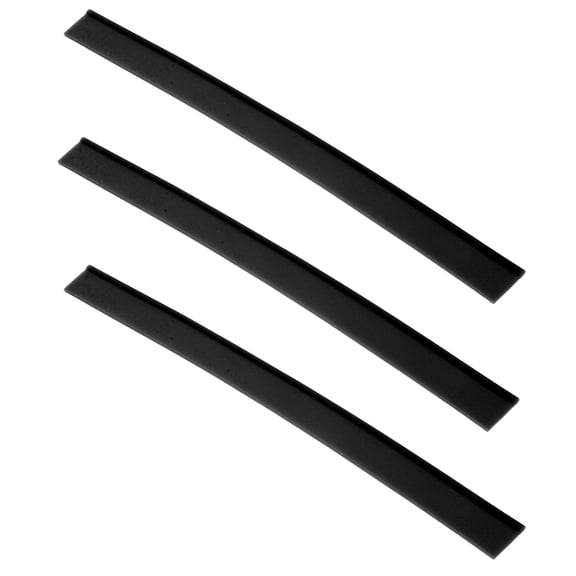 REOFLYUP Black Rubber Squeegee Refills Smooth Surface Easy Replacement for Windows 3Pcs