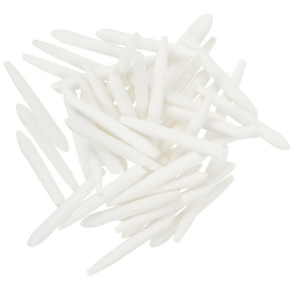 REOFLYUP 40Pcs Portable White Paint Pen Tips Replacement for Oil Painting and Marking Pen Use