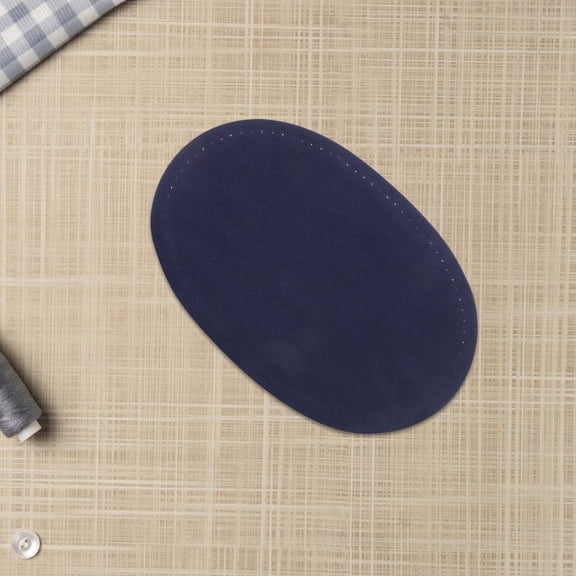 REOFLYUP 4Pairs Sewing Patches for Clothes Repair Dark Blue Oval Elbow Patches for Jackets and Sweaters