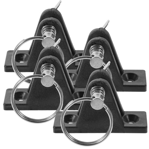 REOFLYUP 4Pcs Boat Deck Hinges with Nylon Bracket and Stainless Steel Pin for Durable Bimini Hardware