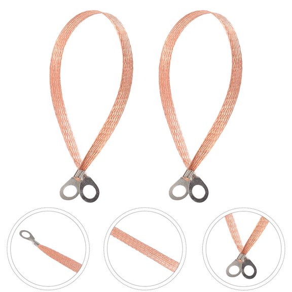 REOFLYUP 4Pcs Brown Automotive Ground Strap Kit Compatible with Various Vehicle Models