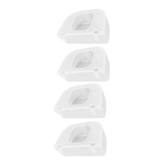 REOFLYUP Cage-Mounted Bird Feeder, Transparent, Space-Saving, Reusable, for Pigeons and Parrots 4Pcs