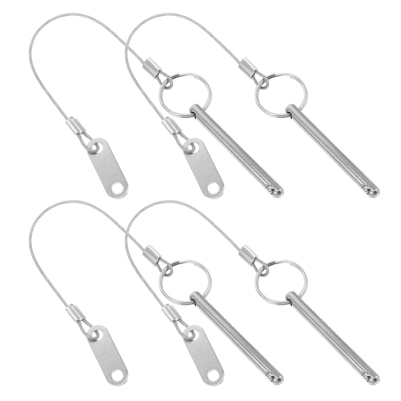 REOFLYUP 4Pcs Spring Loaded Locking Cotter Pins with Quick Release for Trailer Use