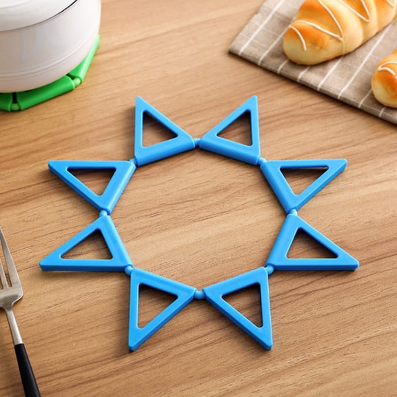 REOFLYUP Set of 4 Foldable PP Drink Cup Mats for Table