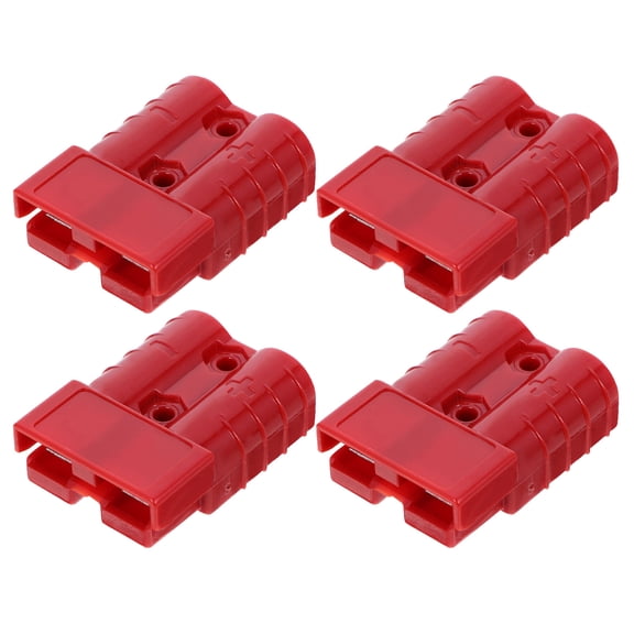 REOFLYUP Plug Connector 50Amp Red Plastic Stable Voltage Current 4Pcs