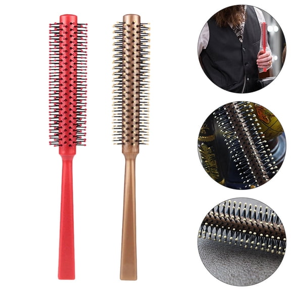REOFLYUP 4Pcs Salon Hair Care Tool Roller Combs for Hair Straightening and Styling At Home