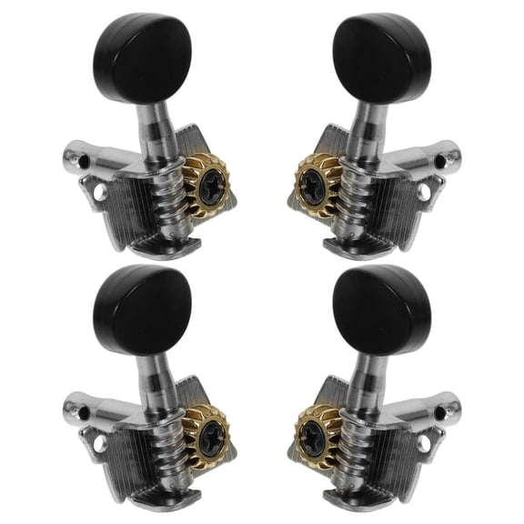 REOFLYUP 4Pcs Ukulele Tuning Pegs Multi Color Solid Plastic and Steel Plate No Scratch on Ukulele