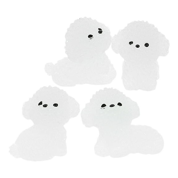 REOFLYUP 4pcs Cartoon Miniature Dog Figurines for Animal Figurines DIY Crafting