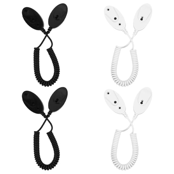 REOFLYUP 4pcs Retractable Remote Control Tether With Minimalist Aesthetic Plastic For Home Use