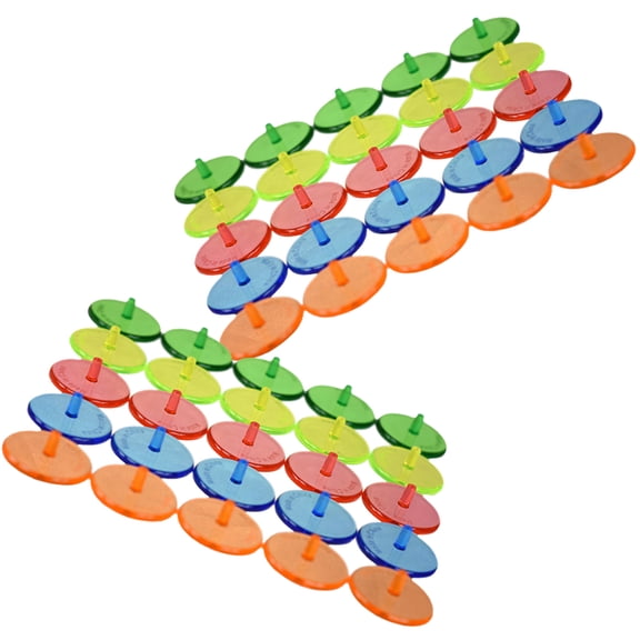 REOFLYUP 50-Pack Assorted Color Golf Markers, Plastic Round Golf Positioning Tools for Outdoor Golf Accessories