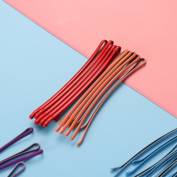 REOFLYUP 50-Pack Bobby Pins for Hair, Assorted Colors Hair Clips, Easy to Use Stylish Hair Accessories