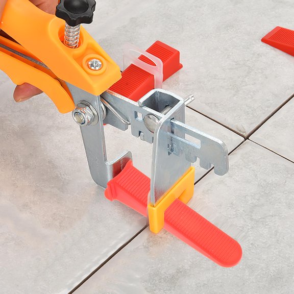 REOFLYUP 50Pcs Plastic Tile Aligning Wedges Yellow for Tile Leveling and Spacing Use