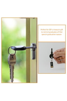 50-Pack Small Plated Metal Key for Crafts, Keychains, Car Keys, USB Holders and Projects