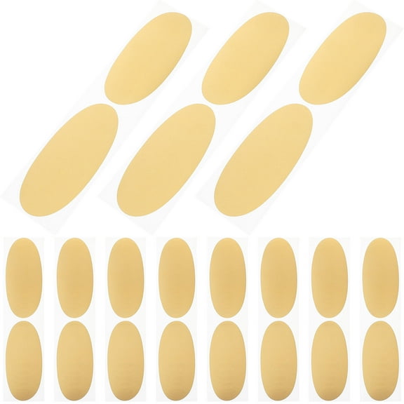REOFLYUP easy peel stickers Scratch Off Stickers Golden 50Pcs