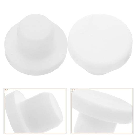 REOFLYUP 50-Pack White Silicone T-Shaped Sealing Plugs, Hole Stoppers for Home, Industrial, and Applications
