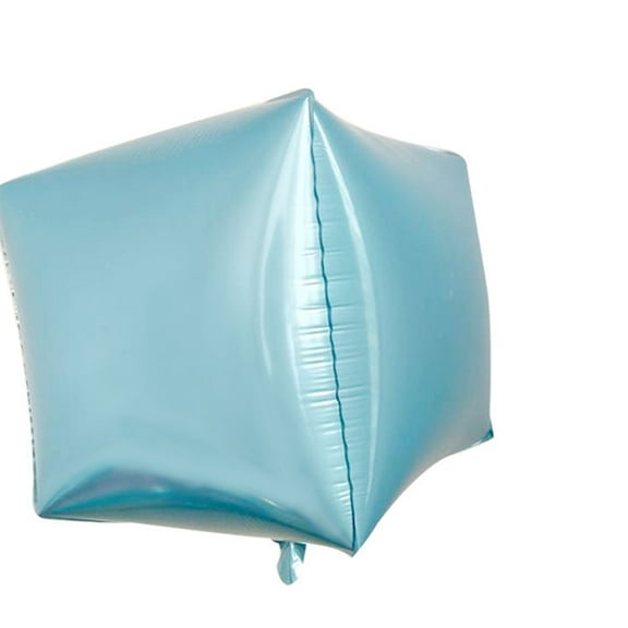 REOFLYUP 5Pcs Cube Foil Balloons Sky-blue for Birthday Celebration