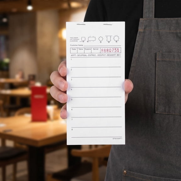 REOFLYUP Guest Checks Books White Paper for Servers and Waitress 5Pcs