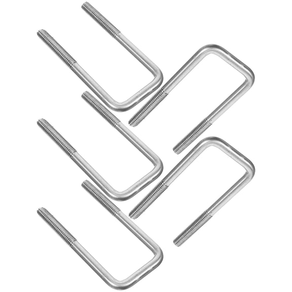 REOFLYUP Set of 5 Heavy Duty Stainless Steel U-Bolts for Trailer and Home Use, Resistant Hardware