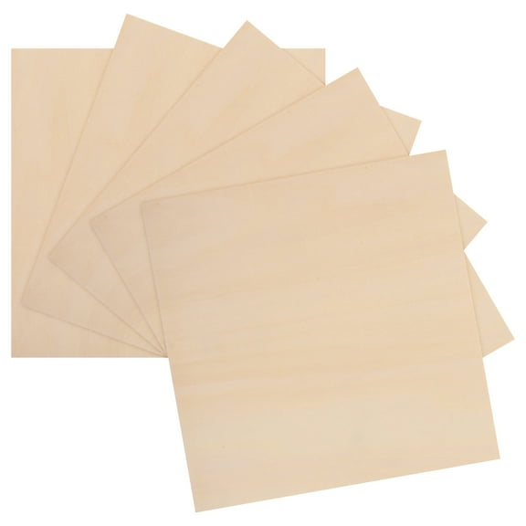 REOFLYUP 5Pcs Khaki Wood Panels Bendable Plywood Sheets for DIY Pyrography Architectural Modeling and Crafts