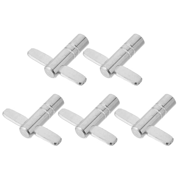 REOFLYUP 5Pcs Pack Plated Silver Drum Keys Standard Key for Drum Use with Square Lug Fit