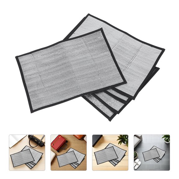 REOFLYUP 5Pcs Plated Silver Reptile Heating Pad Reflective Insulated Heat Mat for Lizards Snakes Turtles and Frogs