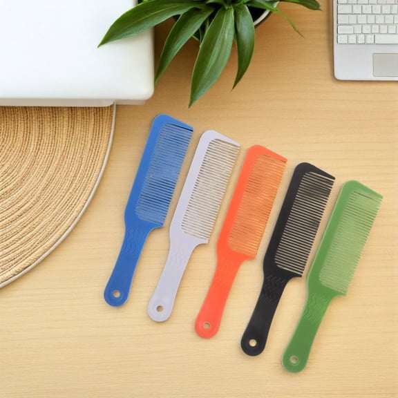 REOFLYUP 6Pcs ABS Hairdresser Cutting Comb Assorted Colors Fade Comb for Shop Use