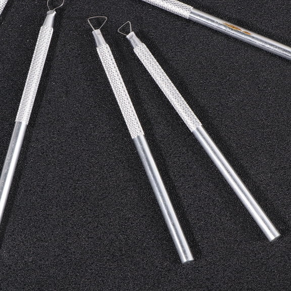 REOFLYUP Plated Silver Clay Sculpture Tools 6Pcs, Great for Art Projects, Craft, and Detailed Design Work