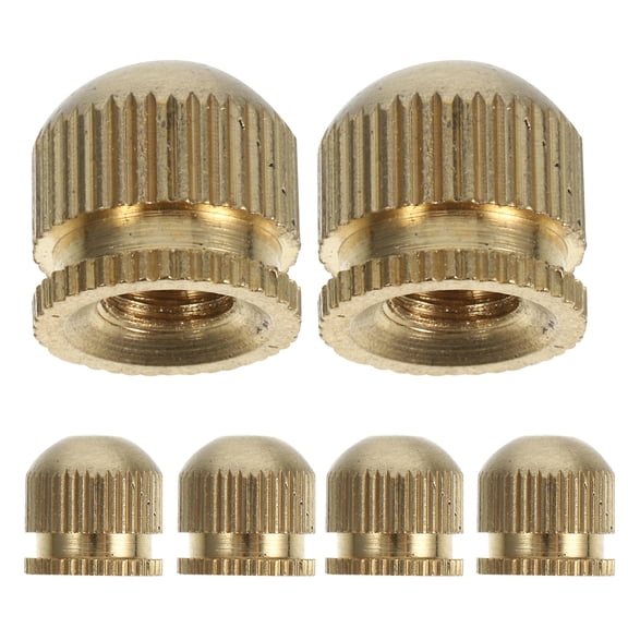 REOFLYUP 6Pcs Copper Cap Nuts for Ceiling Light Fixtures M5 Pendant Lamp Hardware