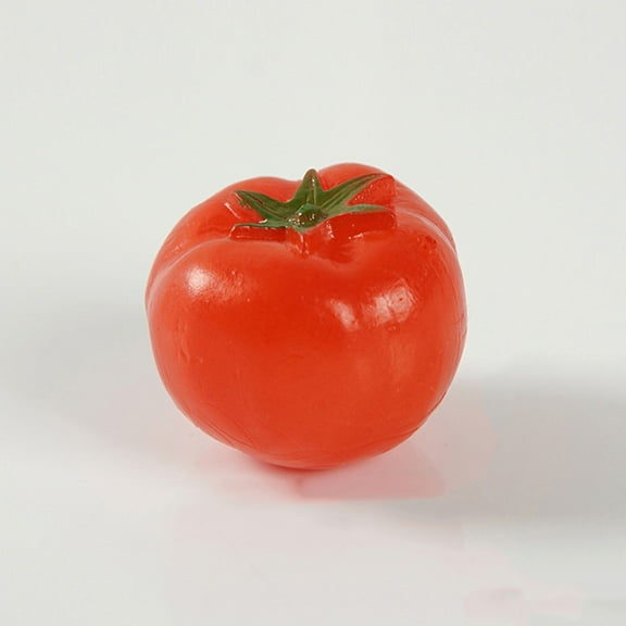 REOFLYUP 6Pcs Fake Cherry Tomato Decorative Models Red Realistic Kitchen Vegetable Props