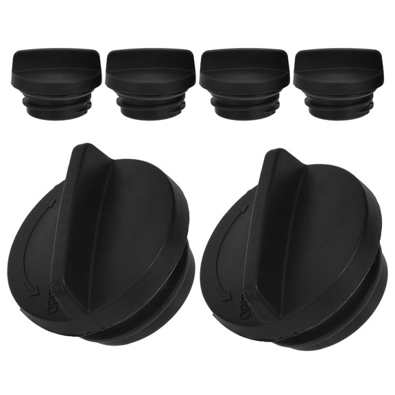 REOFLYUP 6Pcs Outdoor Umbrella Base Replacement Caps Black Plastic for Patio Stand Protection