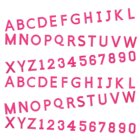 REOFLYUP 72-Pack Embroidered Iron-On Letter and Number Patches for Clothes, Hats, Jeans, and Accessories