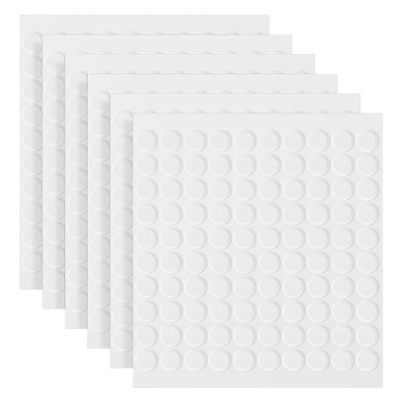 REOFLYUP 800Pcs Self Adhesive Dot Transparent Acrylic Round Double Sided Adhesion Home Use
