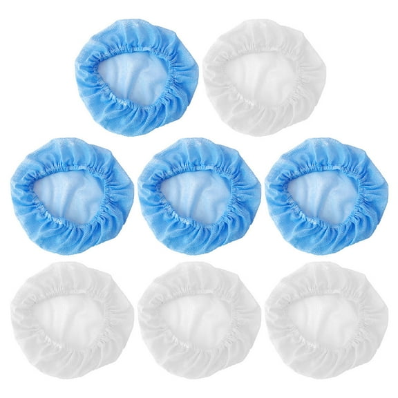REOFLYUP 8Pcs Nursing Caps White Net Material Anti Static Dustproof For Labs And Food Services