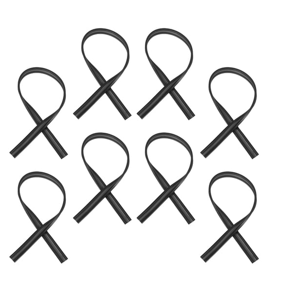 REOFLYUP Universal Rear Windshield Wiper Blade Replacement Refills, Rubber, Black, Fits Most Cars