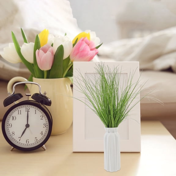 REOFLYUP Artificial Reed Grass Plants, Green Faux Indoor Decorative Grass for Home and Office
