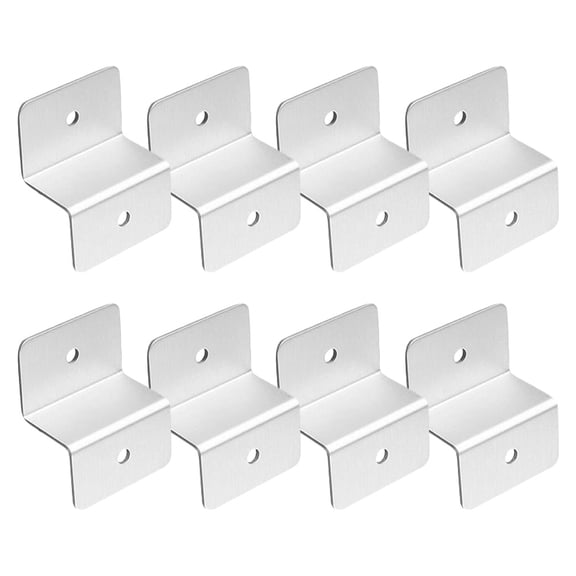 REOFLYUP 8-Piece Solar Panel Mounting Brackets Set with Aluminum Alloy for Metal Roofs and RV Installation