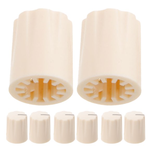 REOFLYUP 8Pcs Universal Compatible Plastic Shaft Rotary Knobs for Guitar Mixer and Audio Control