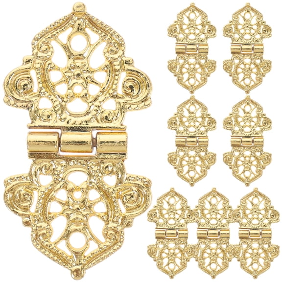 REOFLYUP Box Hinges with Decorative Hollow Carving for Cabinet Doors and Small Storage Boxes