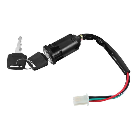 REOFLYUP ATV Replacement Keys For Ignition Switch Black Metal 1 Set