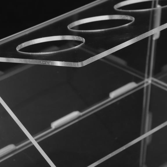 REOFLYUP Practical Acrylic Bird Feeding Trough with Anti Design Transparent